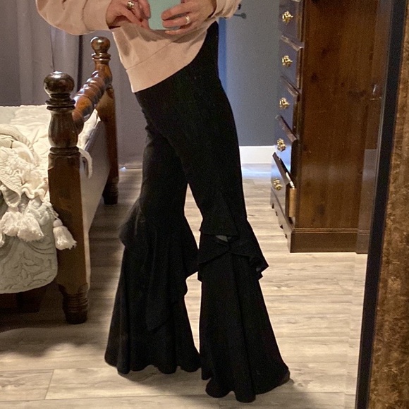 Del Lago Super Flare Pull on Jean / Pant - Blue - Picture 1 of 11